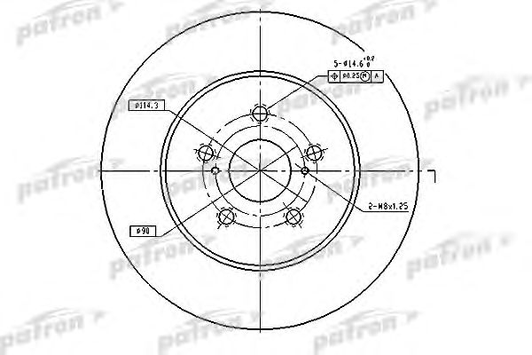 Купить PATRON PBD4493 Диск тормозной PBD4493