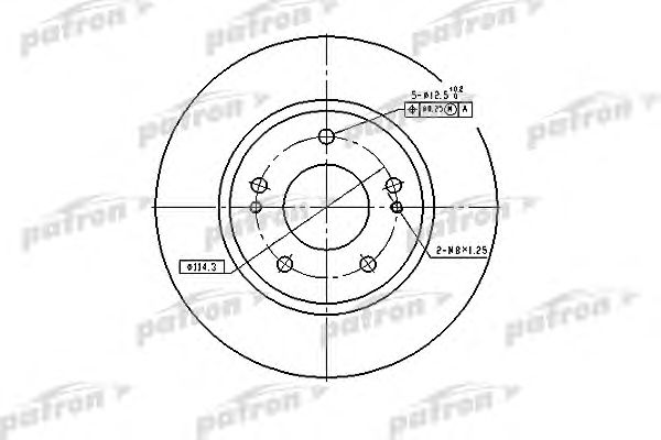 Купить PATRON PBD4494 Диск тормозной передн PBD4494