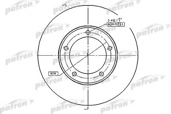 Купить PATRON PBD4506 Диск тормозной передний D313 4351260171 4351260170 4351260130