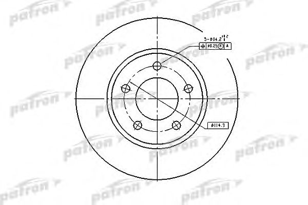 Купить PATRON PBD53004 Диск тормозной передн PBD53004