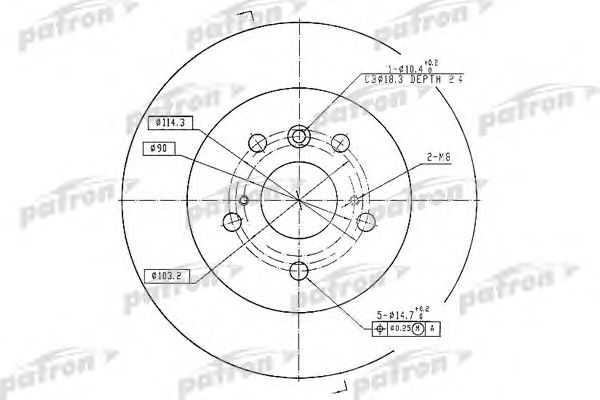 Купить PATRON PBD7005 Диск тормозной PBD7005