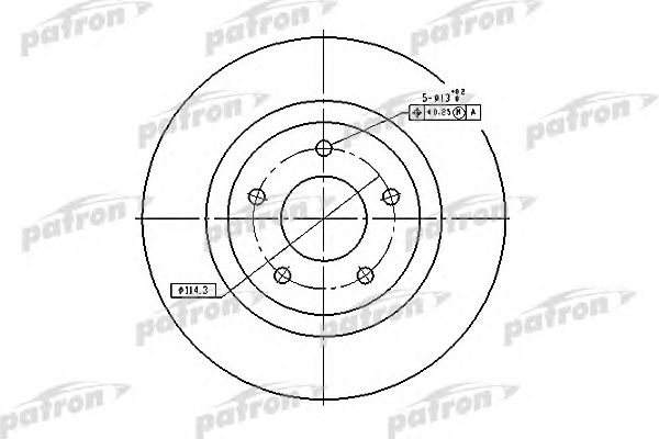 Купить PATRON PBD7006 Диск тормозной передн PBD7006