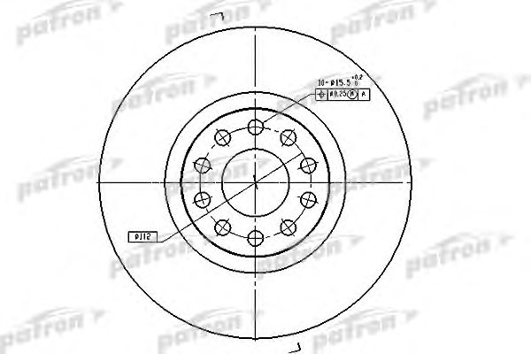 Купить PATRON PBD7728 Диск тормозной передн PBD7728