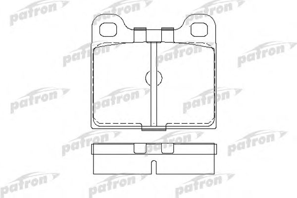 Купить PATRON PBP002 Колодки тормозные дисковые передн VW: 1500,1600 61-73, 1500,1600 Variant 61-73, 1500,1600 хечбэк 65-73, 411,412 68-73, KAEFER 66-73