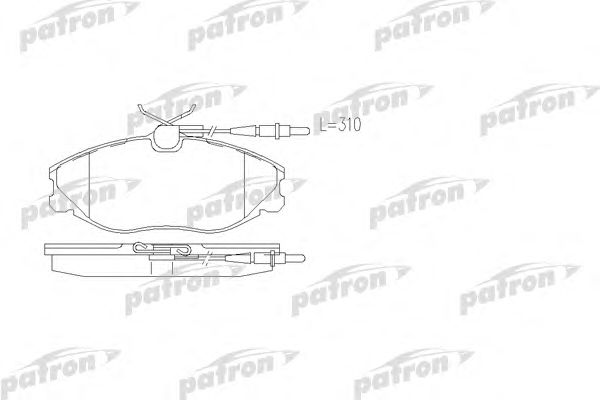 Купить PATRON PBP1063 Колодки тормозные дисковые передн PEUGEOT: 406 95-04, 406 Break 96-04, 406 купе 97-04