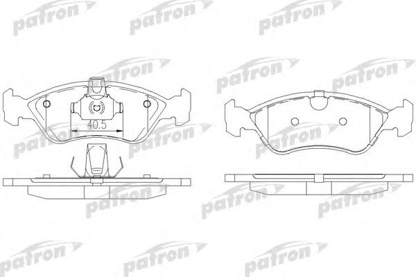Купить PATRON PBP1067 Колодки тормозные дисковые передн OPEL Astra F 91-