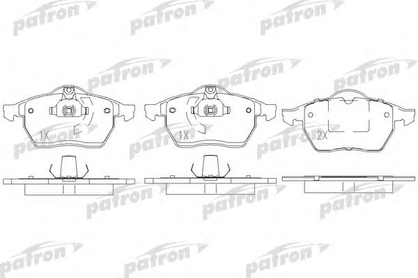 Купить PATRON PBP1068 Колодки тормозные PBP1068