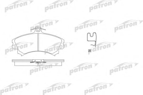 Купить PATRON PBP1093 Колодки тормозные дисковые передн PBP1093