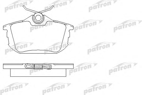 Купить PATRON PBP1095 Колодки тормозные дисковые задн PBP1095