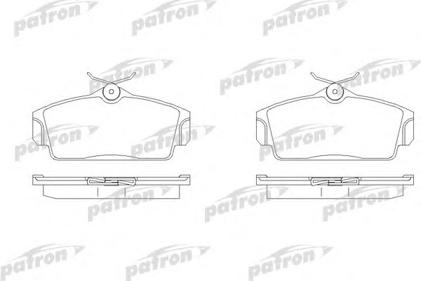 Купить PATRON PBP1096 Колодки тормозные PBP1096