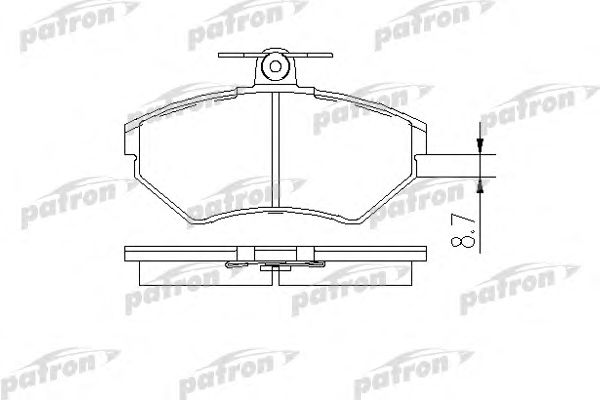 Купить PATRON PBP1289 Колодки тормозные дисковые передн PBP1289