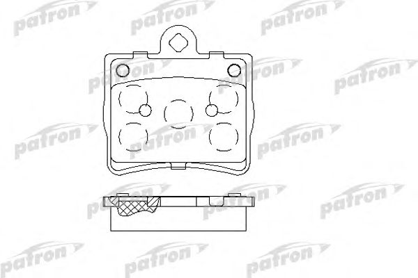 Купить PATRON PBP1310 Колодки тормозные дисковые задн PBP1310
