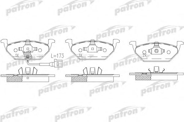 Купить PATRON PBP1398 Колодки тормозные дисковые передн PBP1398