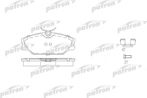 Купить PATRON pbp1420 Колодки тормозные дисковые