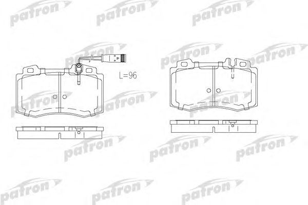 Купить PATRON PBP1426 Колодки тормозные (Перед.)