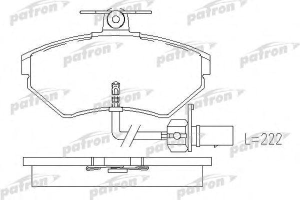 Купить PATRON PBP1451 Колодки тормозные PBP1451