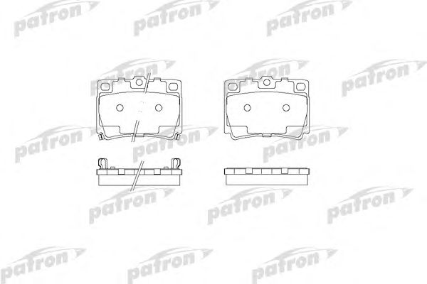 Купить PATRON PBP1570 Колодки тормозные дисковые задн PBP1570