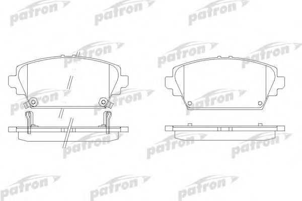 Купить PATRON PBP1580 Колодки тормозные дисковые передн PBP1580