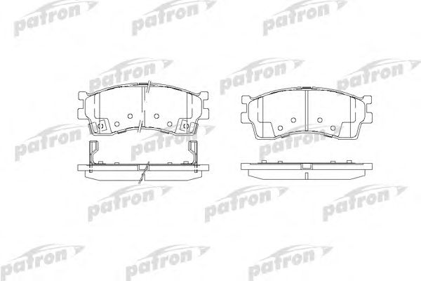 Купить PATRON PBP1602 Колодки тормозные дисковые передн PBP1602