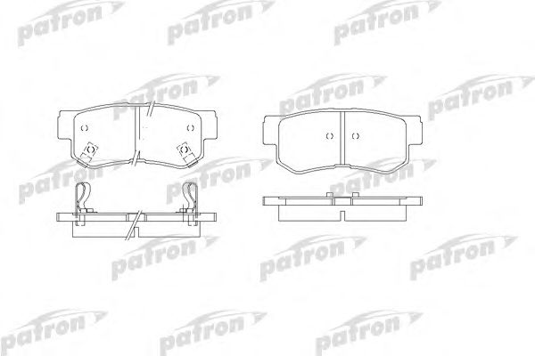 Купить PATRON PBP1606 Колодки тормозные дисковые задн PBP1606