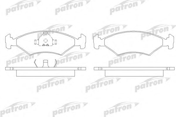 Купить PATRON PBP206 Колодки тормозные дисковые передн FORD: ESCORT 81 Express 81-86, ESCORT 86 Express 86-90, ESCORT III 80-85, ESCORT III кабрио 83-85, ESCORT III универсал 80-85, ESCORT IV 8