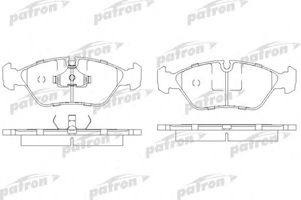 Купить PATRON PBP256 Колодки тормозные дисковые передн BMW: 3 86-92, 3 кабрио 88-91, 5 81-87, 6 76-90, FERRARI: 208/308 82-89, 328 GTB 85-89, 328 GTS 85-89, MONDIAL 85-88, MONDIAL кабрио 85-88,