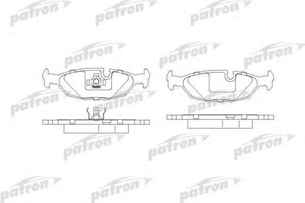 Купить PATRON PBP296 Колодки тормозные дисковые задн BMW: 3 82-91, 3 Touring 87-94, 3 кабрио 85-93, 5 81-87, 6 76-90, Z1 88-91