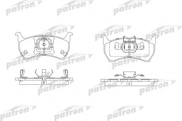Купить PATRON PBP304 Колодки тормозные дисковые передн MAZDA: 626 II 82-87, 626 II Hatchback 83-87