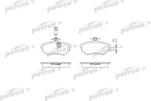 Купить PATRON PBP343 Колодки тормозные дисковые передн AUDI: 100 77-82, 100 82-91, 100 Avant 77-83, 100 Avant 82-90, 200 83-91, 200 Avant 83-91, 80 86-91, 90 87-91, QUATTRO 80-87