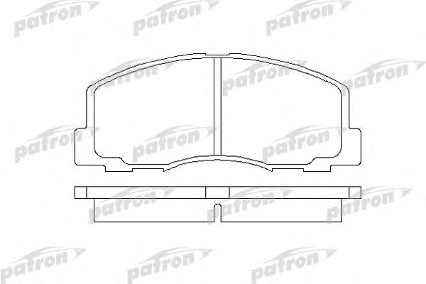 Купить PATRON PBP368 Колодки тормозные дисковые передн ISUZU: ASKA 83-89, MITSUBISHI: COLT II 84-88, COLT III 88-92, CORDIA 82-86, GALANT III 84-87, GALANT IV 88-92, GALANT IV седан 87-92, LANC