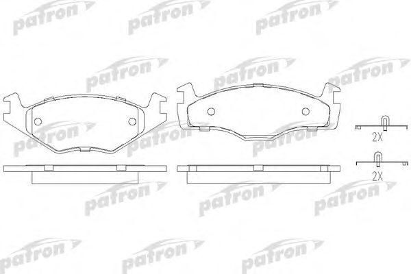 Купить PATRON PBP392 Колодки тормозные дисковые передн SEAT: CORDOBA 93-99, IBIZA II 93-99, VW: GOLF I 76-83, GOLF I Cabriolet 79-93, GOLF II 83-91, JETTA I 78-84, JETTA II 84-91, PASSAT 81-88,