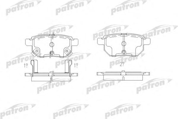 Купить PATRON PBP4042 Колодки тормозные дисковые задн PBP4042