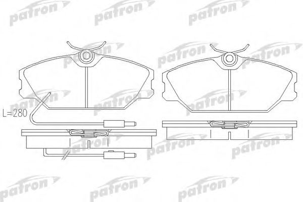 Купить PATRON PBP406 Колодки тормозные дисковые передн RENAULT: LAGUNA 93-01, LAGUNA Grandtour 95-01, MEGANE Cabriolet 96-99, MEGANE Coach 96-, MEGANE I 96-, MEGANE Scenic 97-99, SAFRANE I 92-9