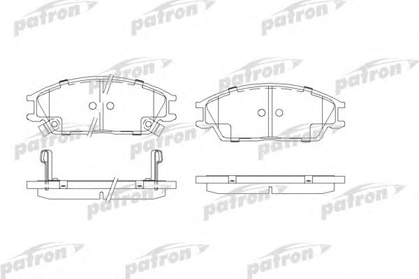 Купить PATRON PBP4076 Колодки тормозные дисковые передн PBP4076
