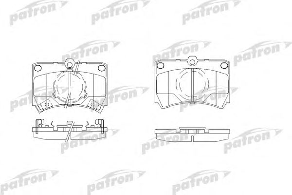 Купить PATRON PBP487 Колодки тормозные дисковые передн MAZDA: 323 II 80-89, 323 II Hatchback 80-89, 323 III 85-91, 323 III Hatchback 85-91, 323 III Station Wagon 86-95