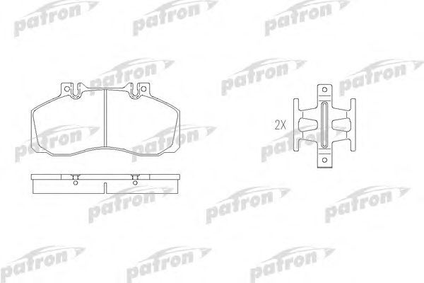 Купить PATRON PBP501 Колодки тормозные дисковые передн PBP501