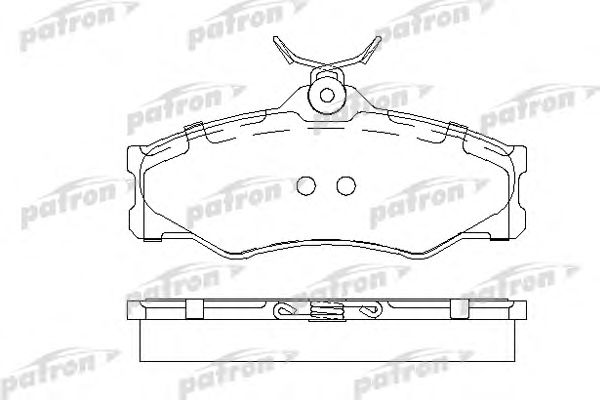 Купить PATRON PBP517 Колодки тормозные дисковые передн VW: TRANSPORTER III c бортовой платформой 82-92, TRANSPORTER III автобус 82-92, TRANSPORTER III фургон 84-92