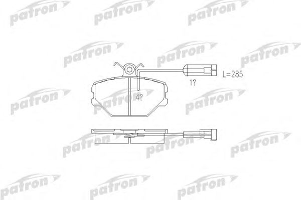 Купить PATRON PBP524 Колодки тормозные дисковые пер. FIAT Panda 85-04 / Tempra 90-96 / Tipo 87-95 / Uno 85-93 / LANCIA Dedra 89-94