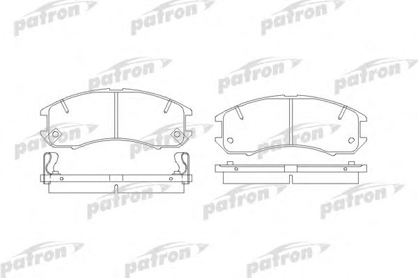 Купить PATRON PBP576 Колодки тормозные дисковые передн FORD USA: PROBE I 88-93, MAZDA: 626 II 83-87, 626 II Hatchback 83-87, 626 III 87-92, 626 III Hatchback 87-92, 626 III Station Wagon 87-97,