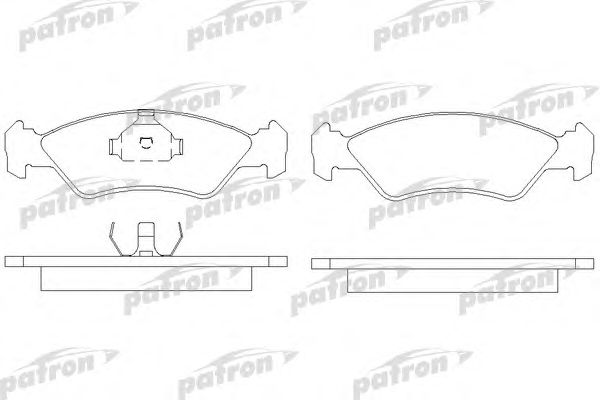 Купить PATRON PBP589 Колодки тормозные дисковые передн FORD: FIESTA III 89-95
