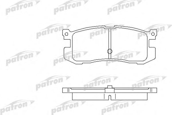 Купить PATRON PBP630 Колодки тормозные дисковые задн FORD USA: PROBE I 88-93, MAZDA: 626 II 83-87, 626 II Hatchback 83-87, 626 III 87-92, 626 III Hatchback 87-92, 626 III Station Wagon 87-97, 6