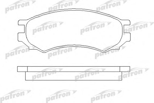 Купить PATRON PBP667 Колодки тормозные дисковые передн NISSAN: PRIMERA 90-96, PRIMERA Hatchback 90-96