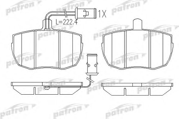 Купить PATRON PBP829 Колодки тормозные дисковые передн ALFA ROMEO: AR 8 бортовой 78-86, AR 8 фургон 78-86, DAF: 400-Serie фургон 89-93, FORD: TRANSIT бортовой 85-92, TRANSIT бортовой 77-86, TRA