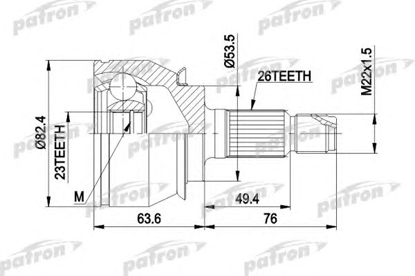 Купить PATRON PCV1001 ШРУС наружн компл. PCV1001