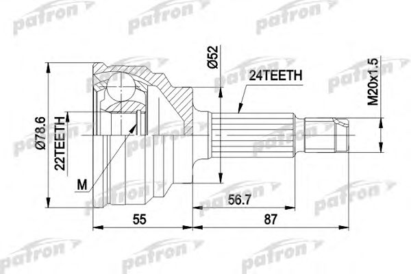 Купить запчасть PATRON - PCV1024 