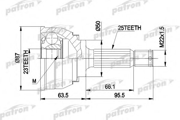 Купить запчасть PATRON - PCV1048 