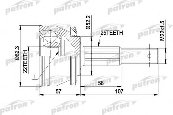 Купить запчасть PATRON - PCV1087 