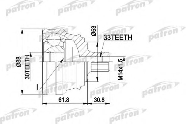 Купить запчасть PATRON - PCV1091 