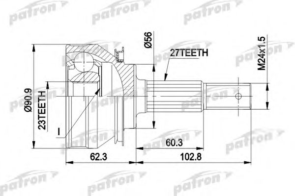 Купить запчасть PATRON - PCV1098 