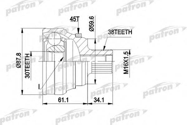 Купить запчасть PATRON - PCV1140 